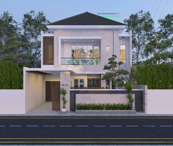 Desain Rumah 2 Lantai Minimalis Konsep Ruangan Terbuka